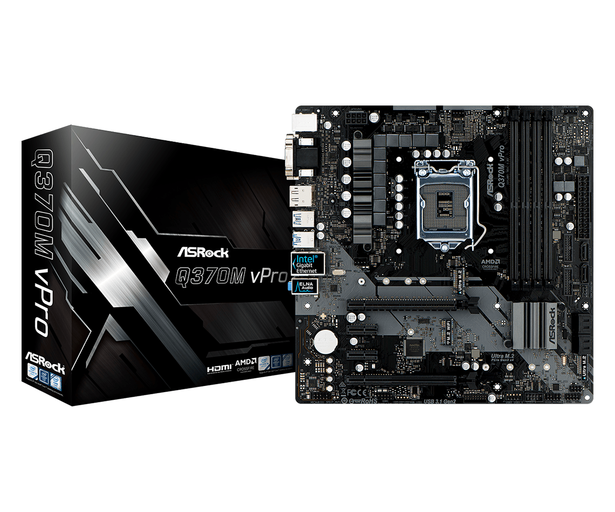 Asrock q370m vpro обзор